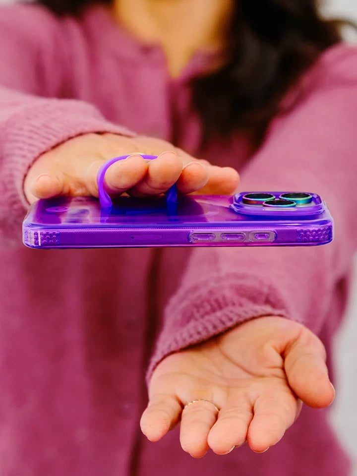 Clear Neon Purple