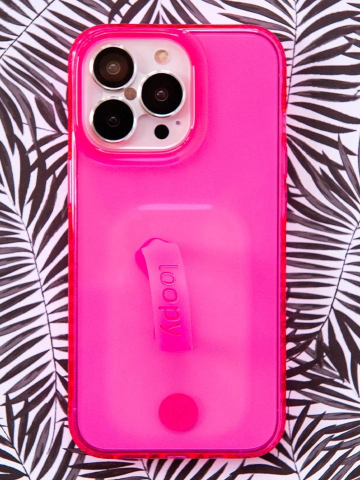 Clear Neon Pink