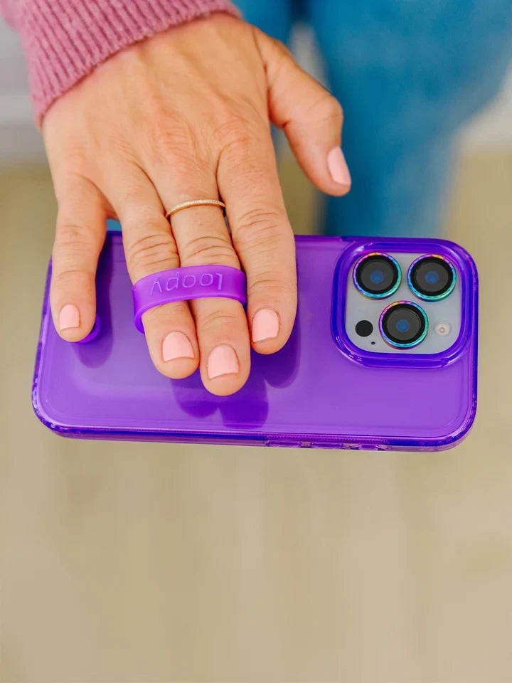 Clear Neon Purple