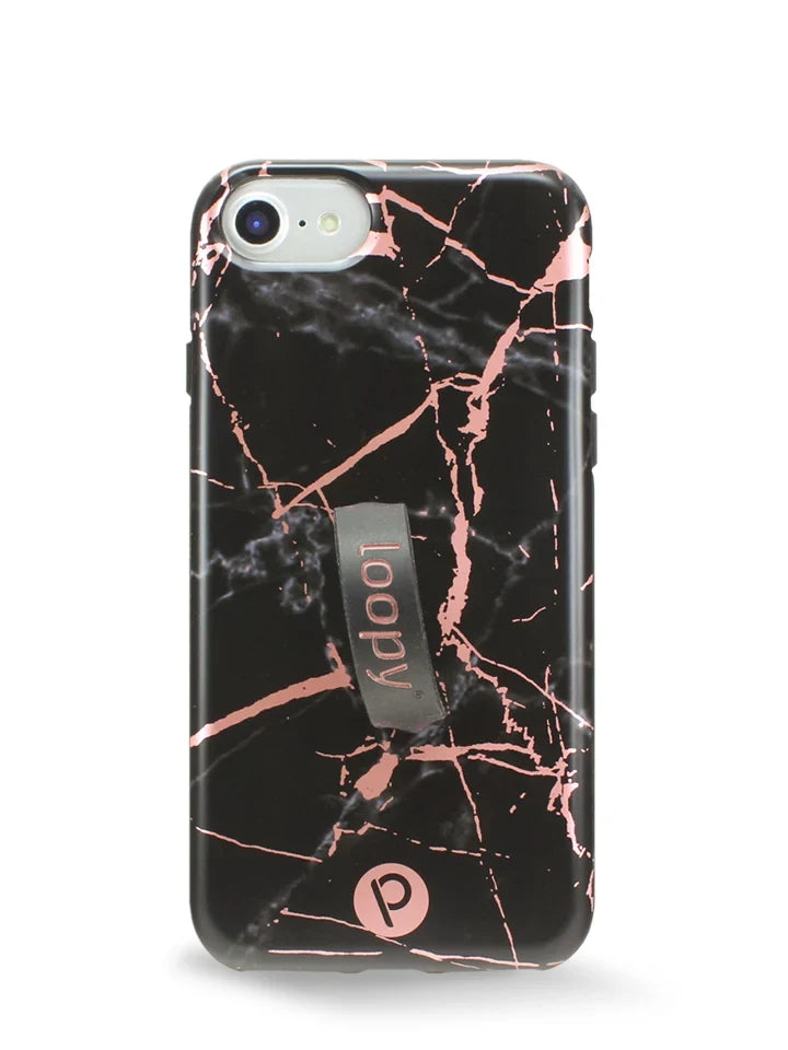 Black Rose Marble Metallic